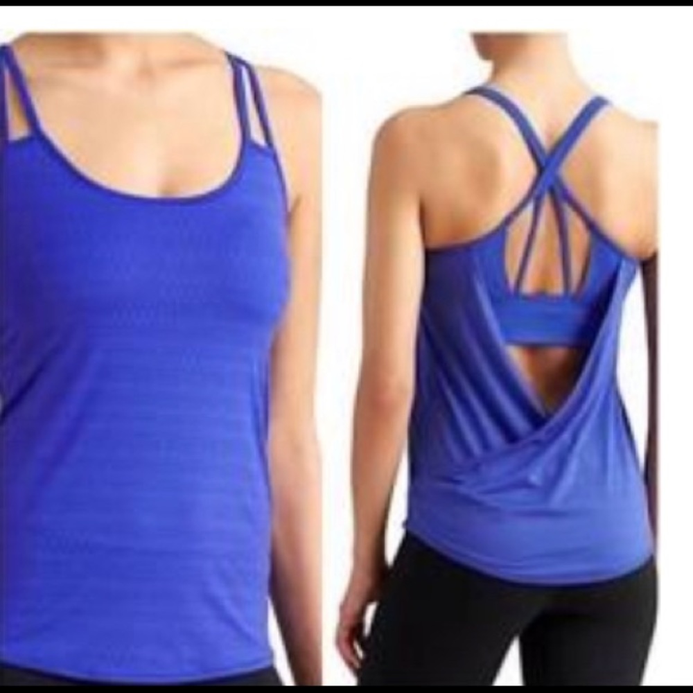 Athleta open back yoga top